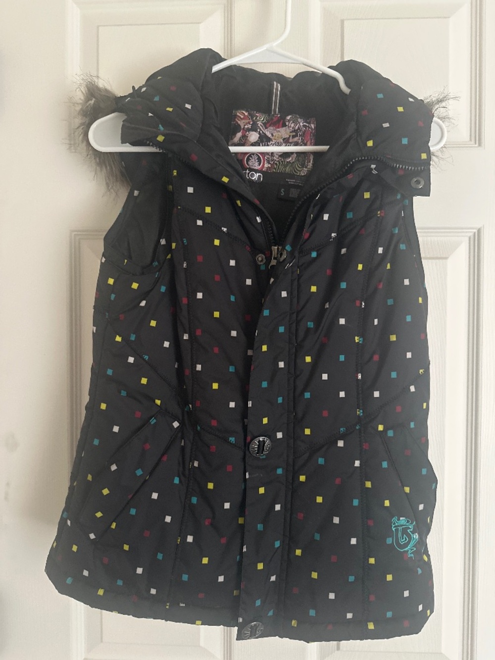 Burton Dry Ride puffy vest with hood